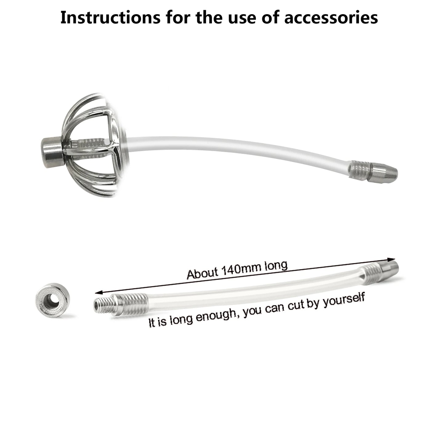 Fully wrapped Scrotum chastity Cage S140