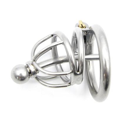 Chastity Cage with Urethra Catheter A229