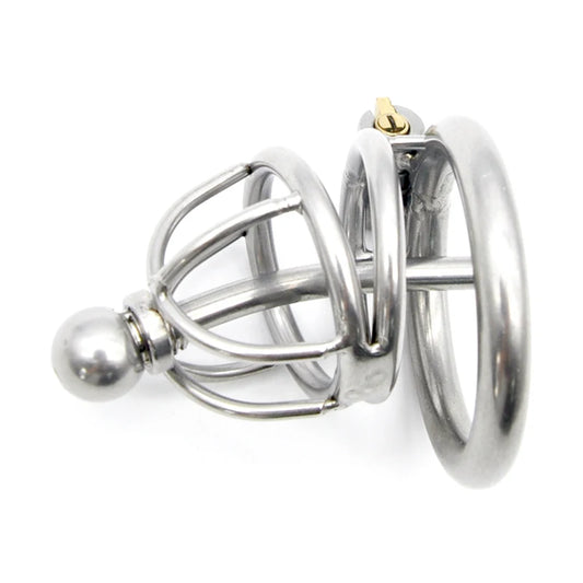 Chastity Cage with Urethra Catheter A229