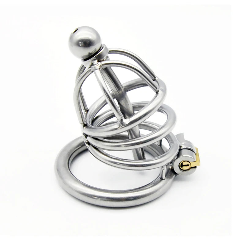 Chastity Cage with Urethra Catheter A229