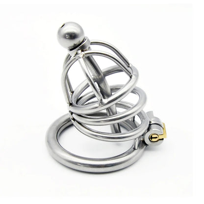 Chastity Cage with Urethra Catheter A229