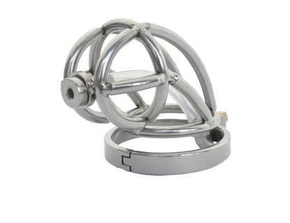 Chastity Cage with Catheter Penis Lock