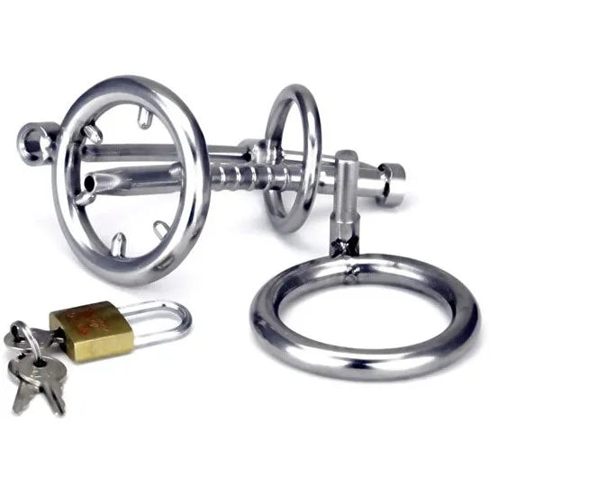 Chastity Cage with Catheter Anti-Shedding Ring
