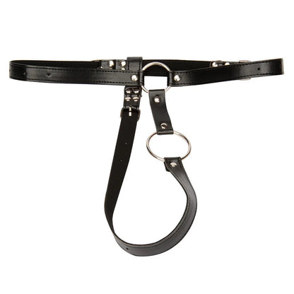 Happygo Adjustable PU Leather Chastity Belt