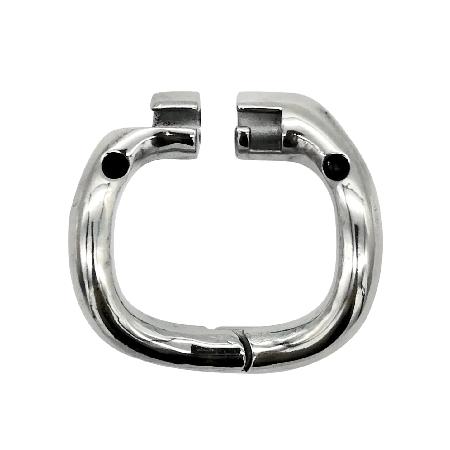 Happygo Stainless Steel Chastity Device with Urethral Catheter and Anti-Shedding Ring,Cock Cage,Penis Ring,S055-2