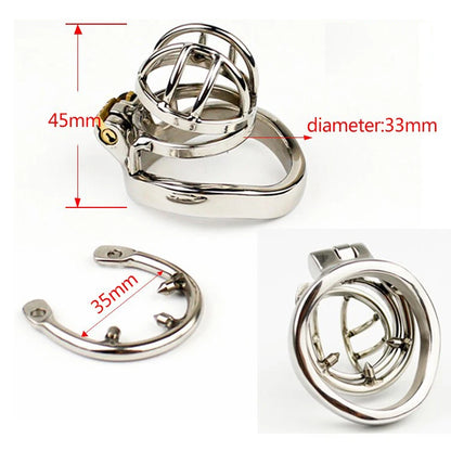 Chastity Cage with Anti-Shedding Ring