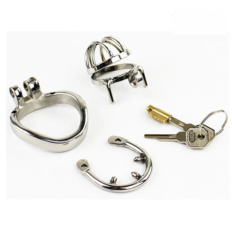 Chastity Cage with Anti-Shedding Ring