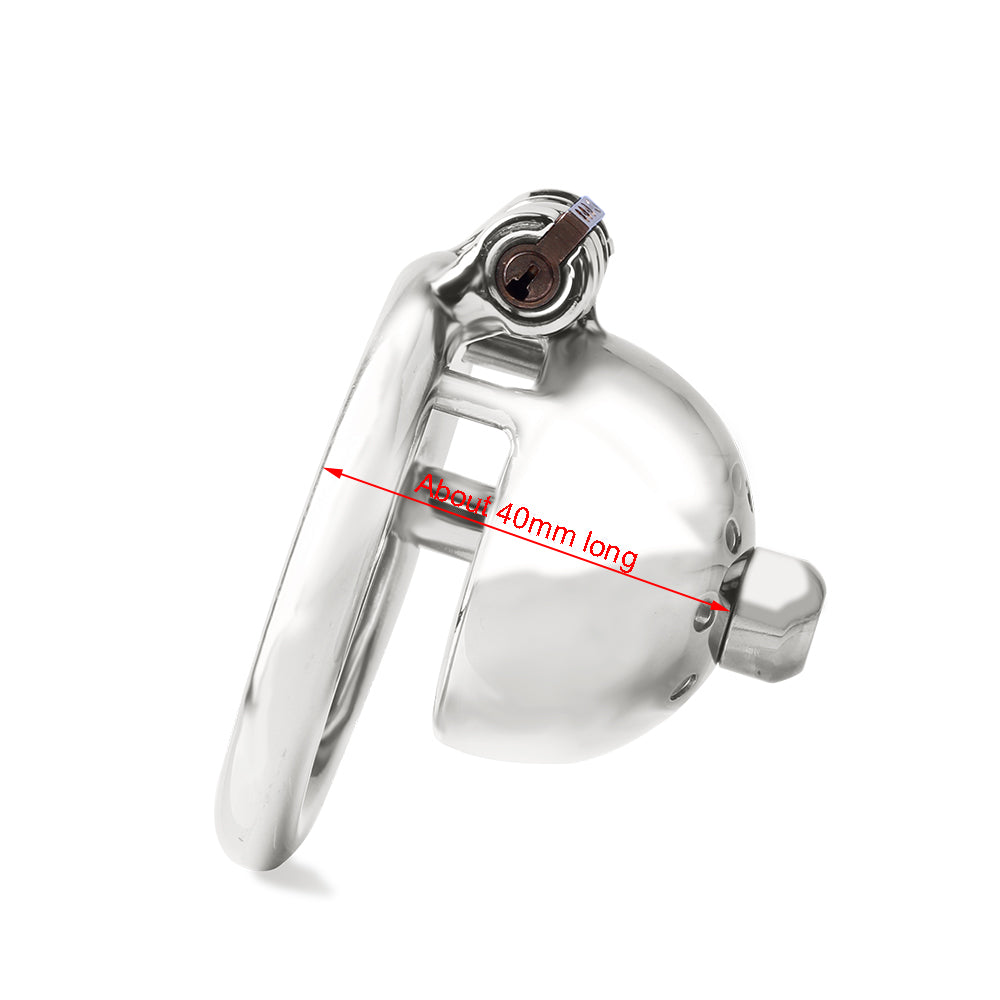Small Cock Cage Chastity Device With Catheter