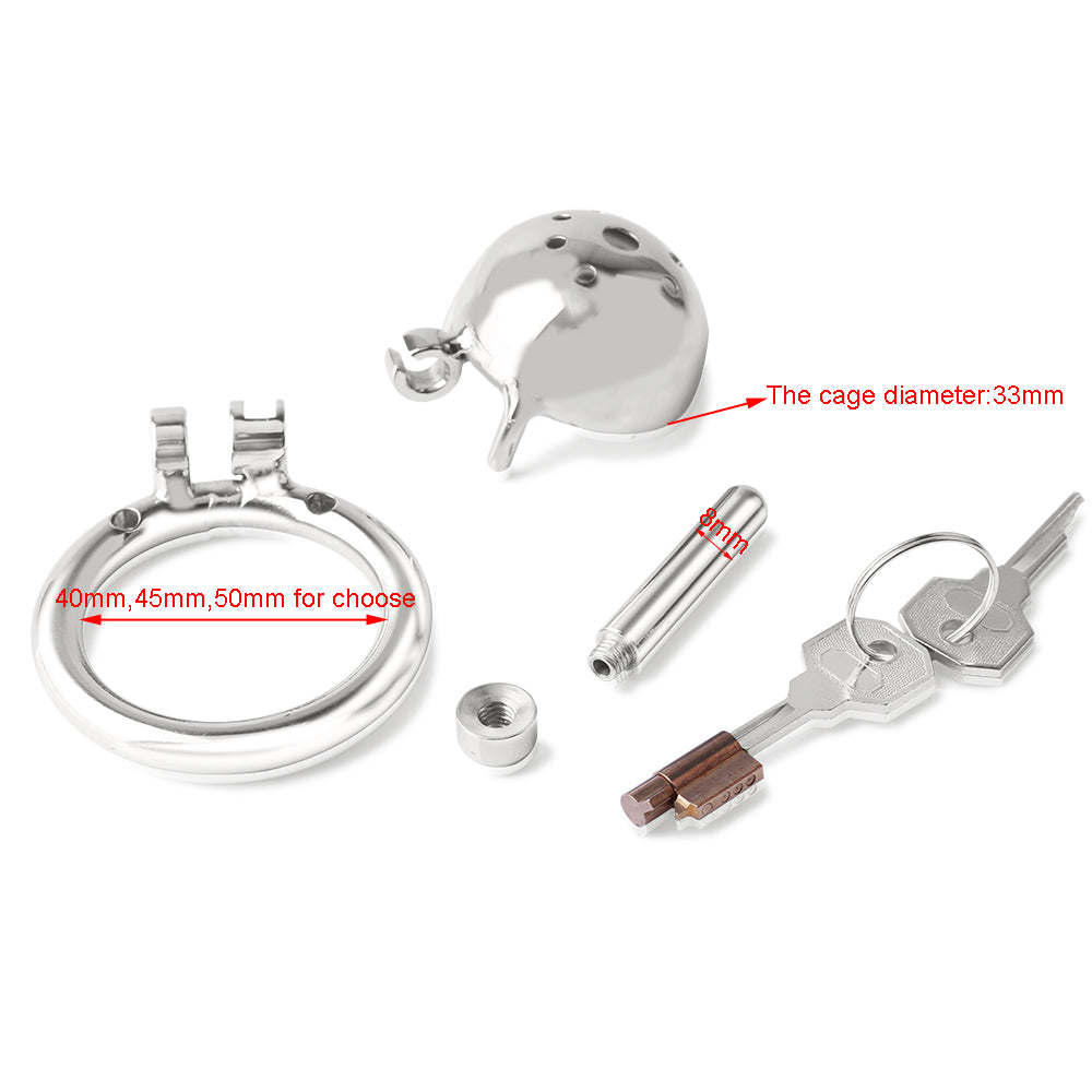 Small Cock Cage Chastity Device With Catheter