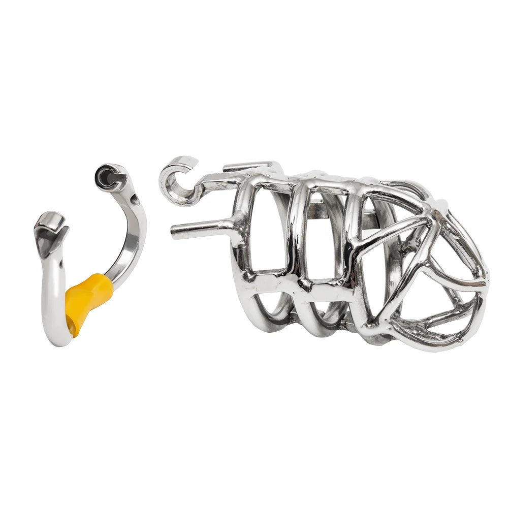 Include 3 Base Rings Chastity Cage