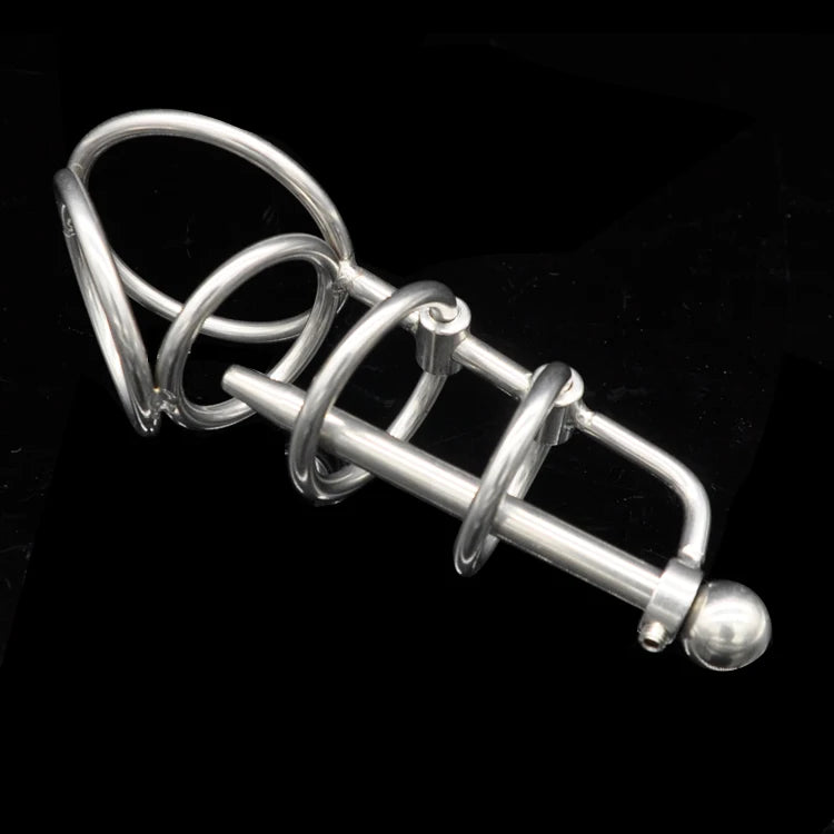Chastity Device with Catheter Penis Lock