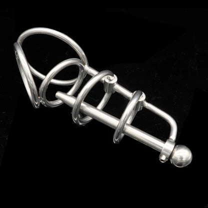 Chastity Device with Catheter Penis Lock