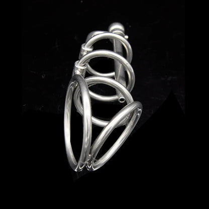 Chastity Device with Catheter Penis Lock