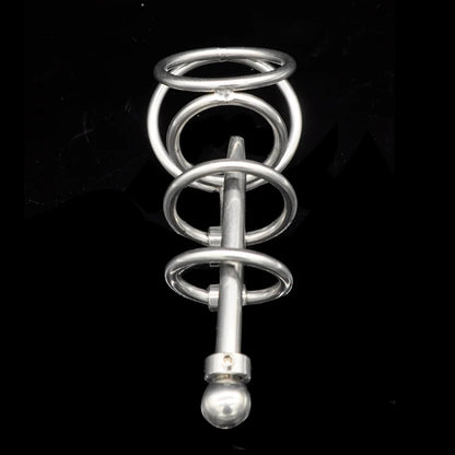 Chastity Device with Catheter Penis Lock