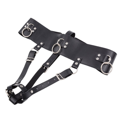 PU Leather Chastity Belt Magic Wand Holder