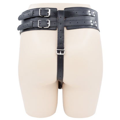 PU Leather Chastity Belt Magic Wand Holder