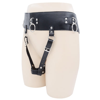 PU Leather Chastity Belt Magic Wand Holder