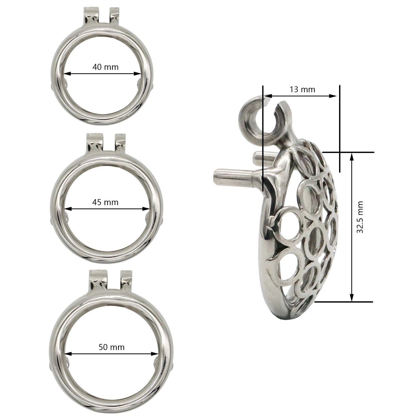 MINI Anti Slip Small Honeycomb Chastity Cage