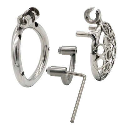 MINI Anti Slip Small Honeycomb Chastity Cage