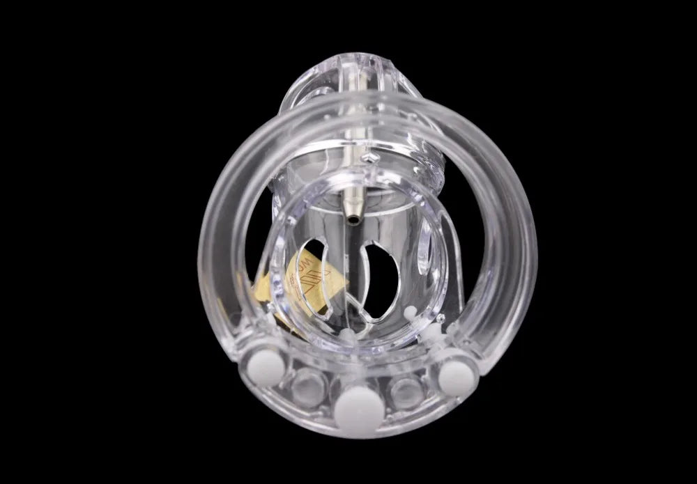 PC Cock Cage With Metal Catheter A125