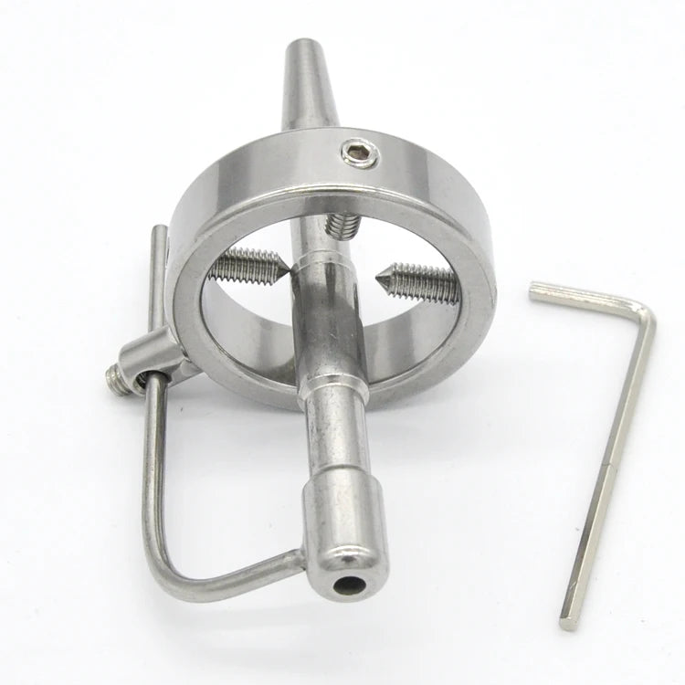 Screw Lock Penis Rings Spiked Cock Cage