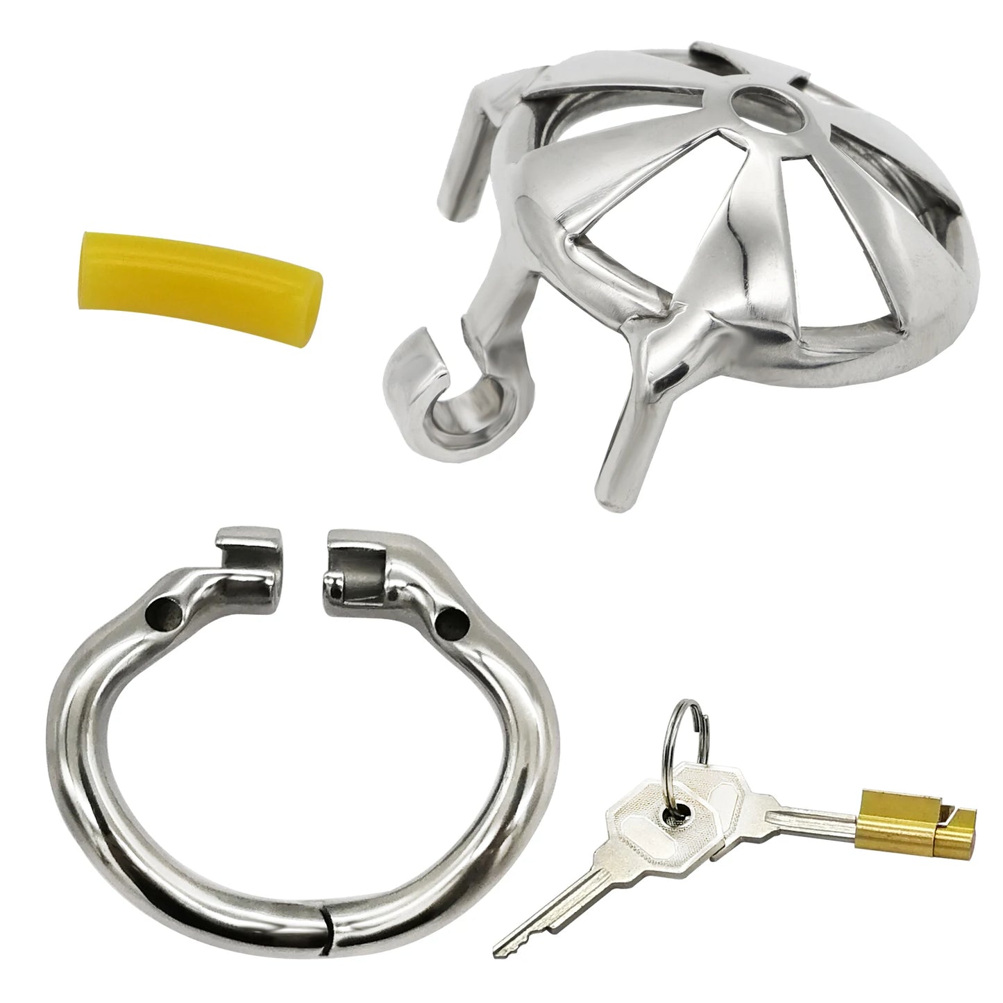 Happygo Small Flat Chastity Cage Penis Lock