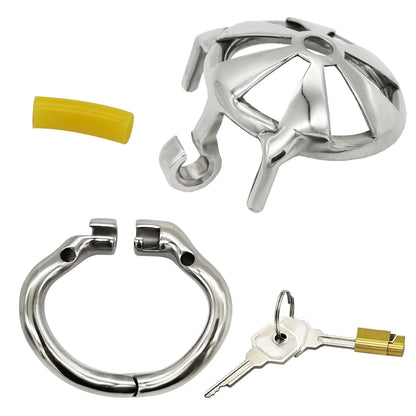 Happygo Small Flat Chastity Cage Penis Lock