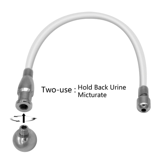 Two-use Urethra Catheter,Hold Back Urine and Micturate, Urinary Plug Sounds, Block Urine, Penis Stimulate Dilator