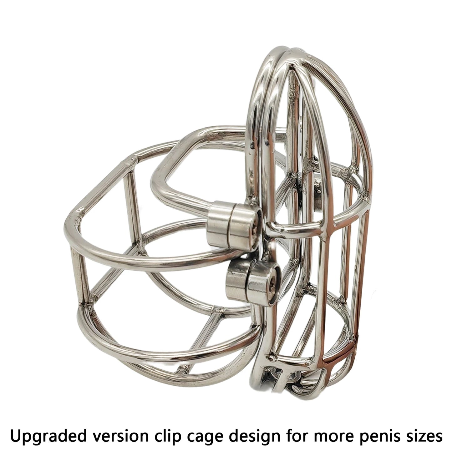 Upgraded Version Stainless Steel Male Chastity Device, PA Puncture Cock Cage, Penis Ring Lock, Penis Sleeves, Chastity Belt