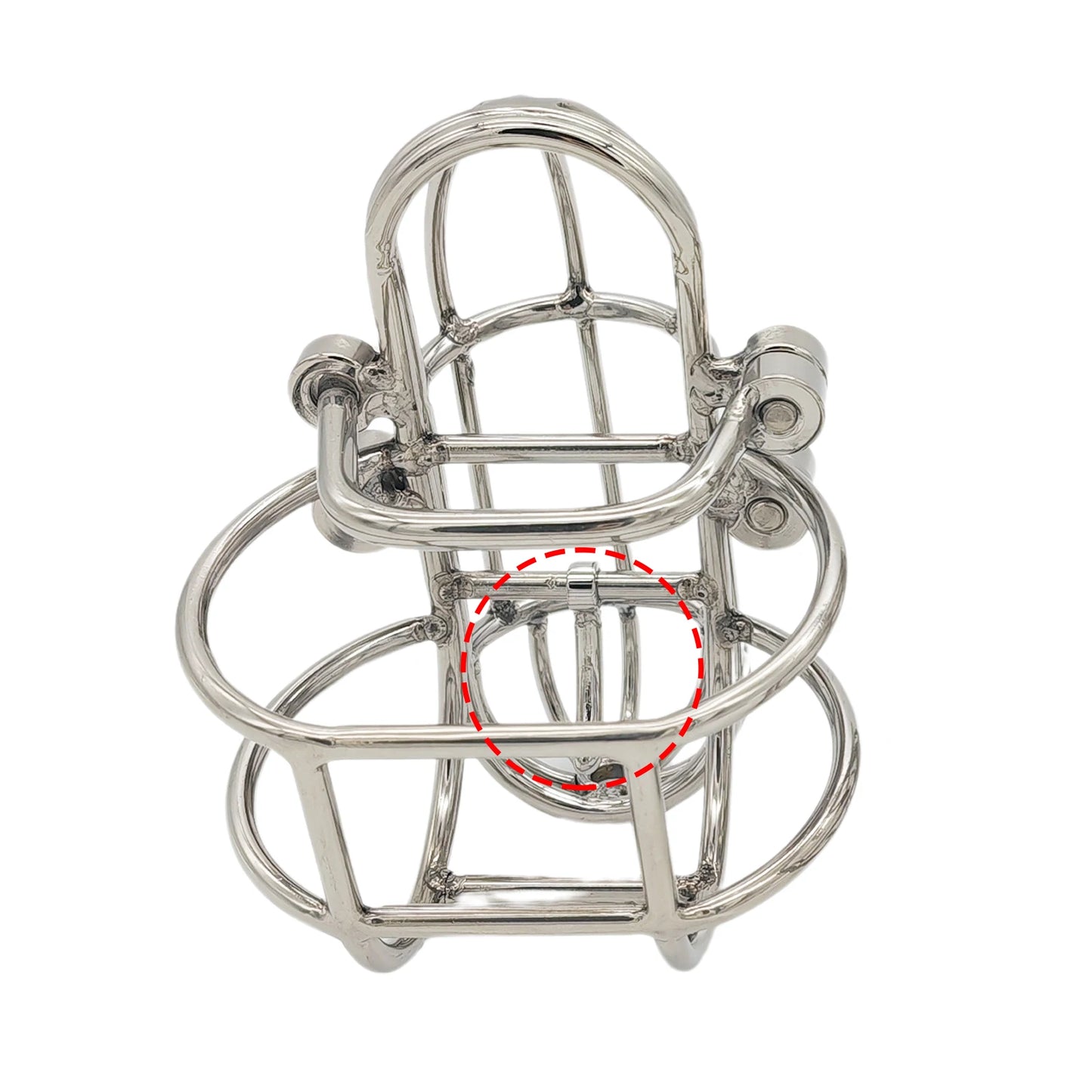 Upgraded Version Stainless Steel Male Chastity Device, PA Puncture Cock Cage, Penis Ring Lock, Penis Sleeves, Chastity Belt
