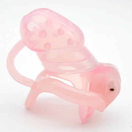 v3 Long Male Chastity Device, Barbed Silicone Cage With fixed Resin Ring, Penis Ring, Cock Ring,Chastity Belt, A363