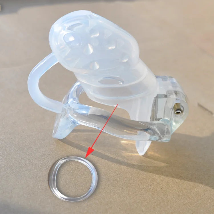 v3 Chastity Device Barbed Silicone Cock Cage