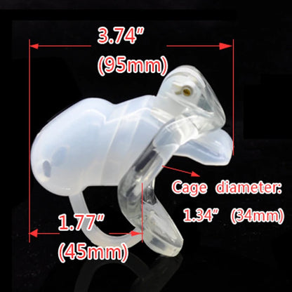 v3 Chastity Device Barbed Silicone Cock Cage